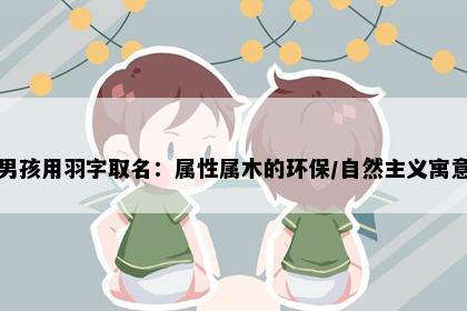 男孩用羽字取名：属性属木的环保/自然主义寓意