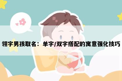 翎字男孩取名：单字/双字搭配的寓意强化技巧