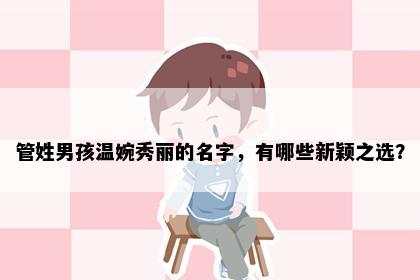 管姓男孩温婉秀丽的名字，有哪些新颖之选？