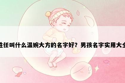 姓任叫什么温婉大方的名字好？男孩名字实用大全