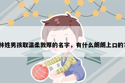 林姓男孩取温柔敦厚的名字，有什么朗朗上口的？