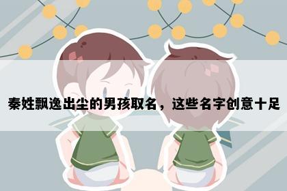 秦姓飘逸出尘的男孩取名，这些名字创意十足