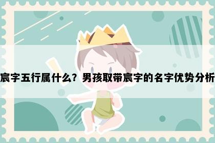 宸字五行属什么？男孩取带宸字的名字优势分析