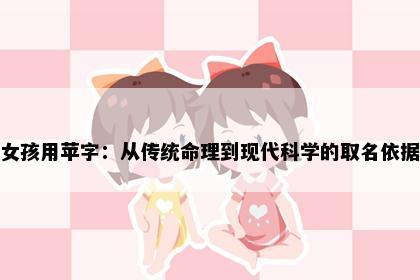 女孩用苹字：从传统命理到现代科学的取名依据