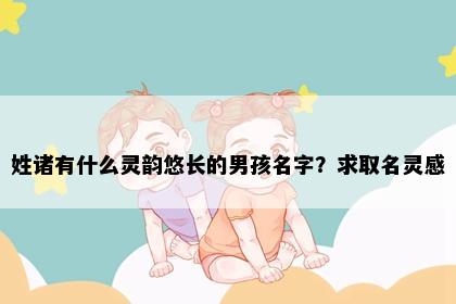 姓诸有什么灵韵悠长的男孩名字？求取名灵感